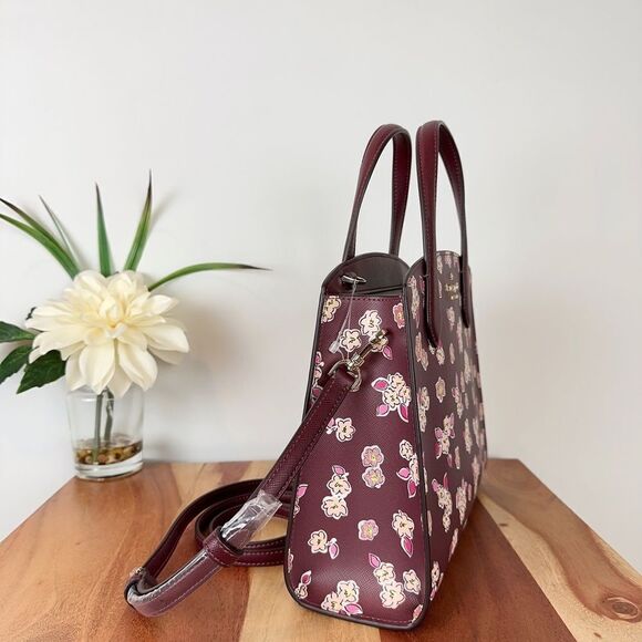 Kate Spade Tinsel Satchel Bag with floral print - Picture 4 of 8